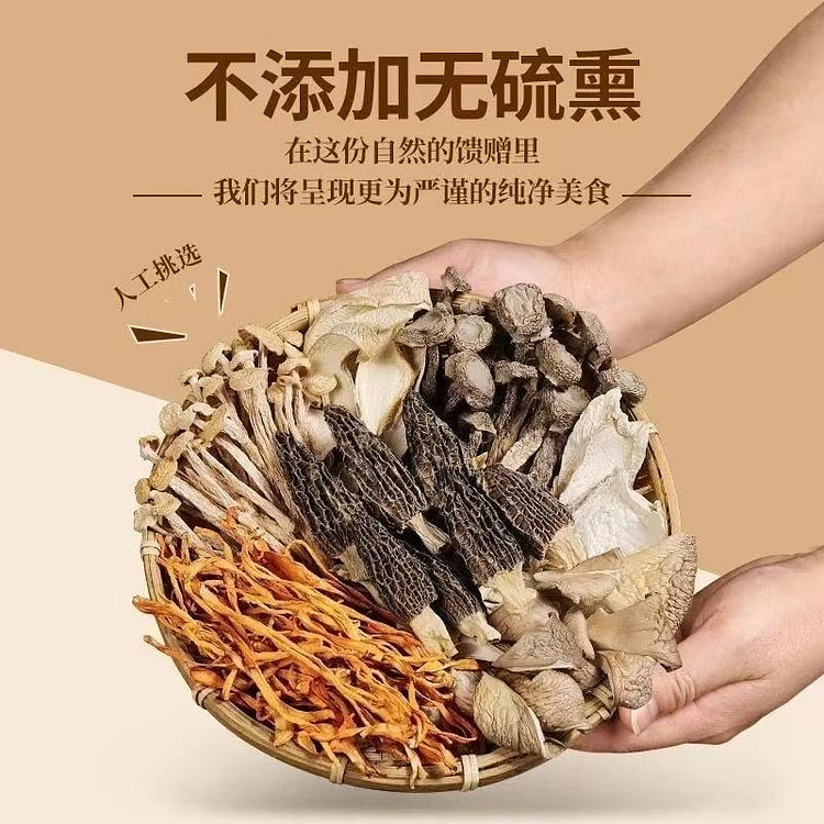 云南特产菌汤包菌菇类干货煲汤食材*45g 45 克