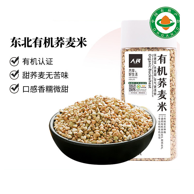 人民食品 有机荞麦米380g*1瓶