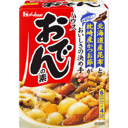 House Oden Soup Base 4pcs 77.2g 1 each