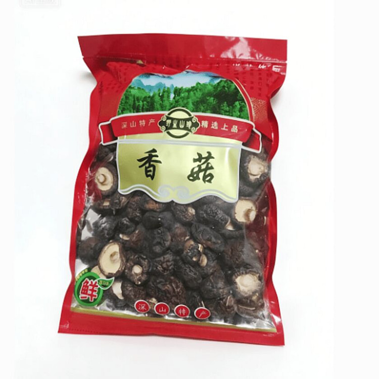 Black-faced pearl mushrooms, shiitake mushrooms