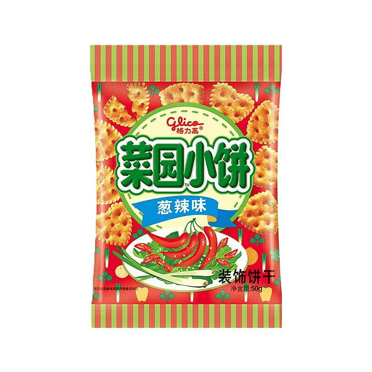格力高 菜园小饼（葱辣味） 50 克