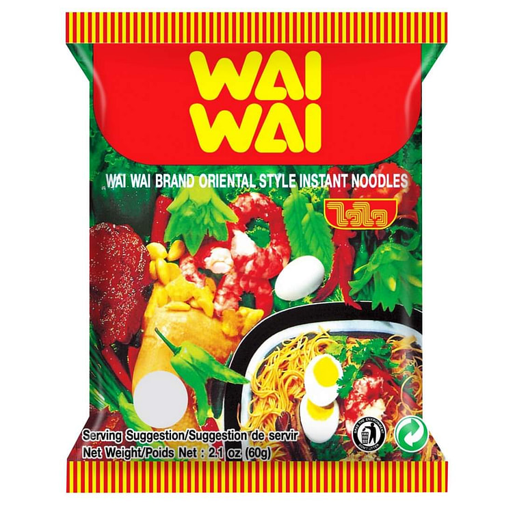 Wai Wai Oriental Style Instant Noodles Single Pack 1 each