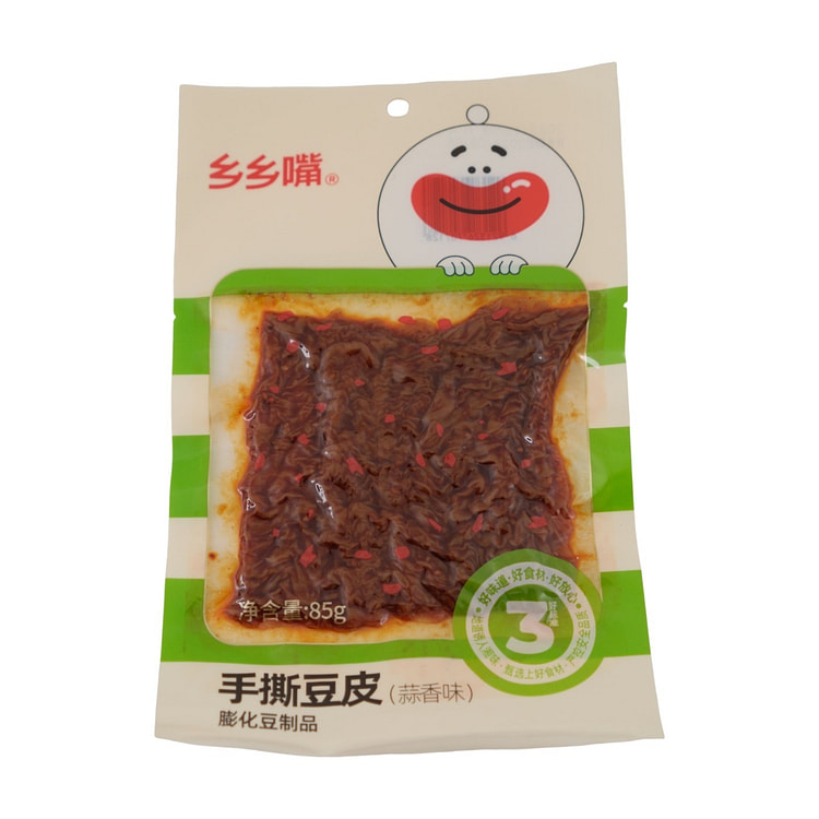 乡乡嘴85g手撕豆皮（蒜香味） 1 份