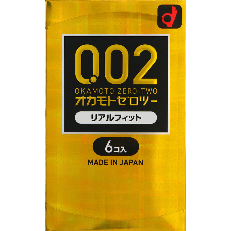 冈本 002 贴合实感款安全套避孕套 6个 1 份