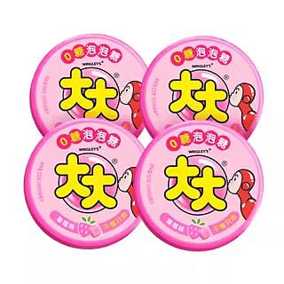Bubble gum strawberry flavor 22g*4 boxes 88 g