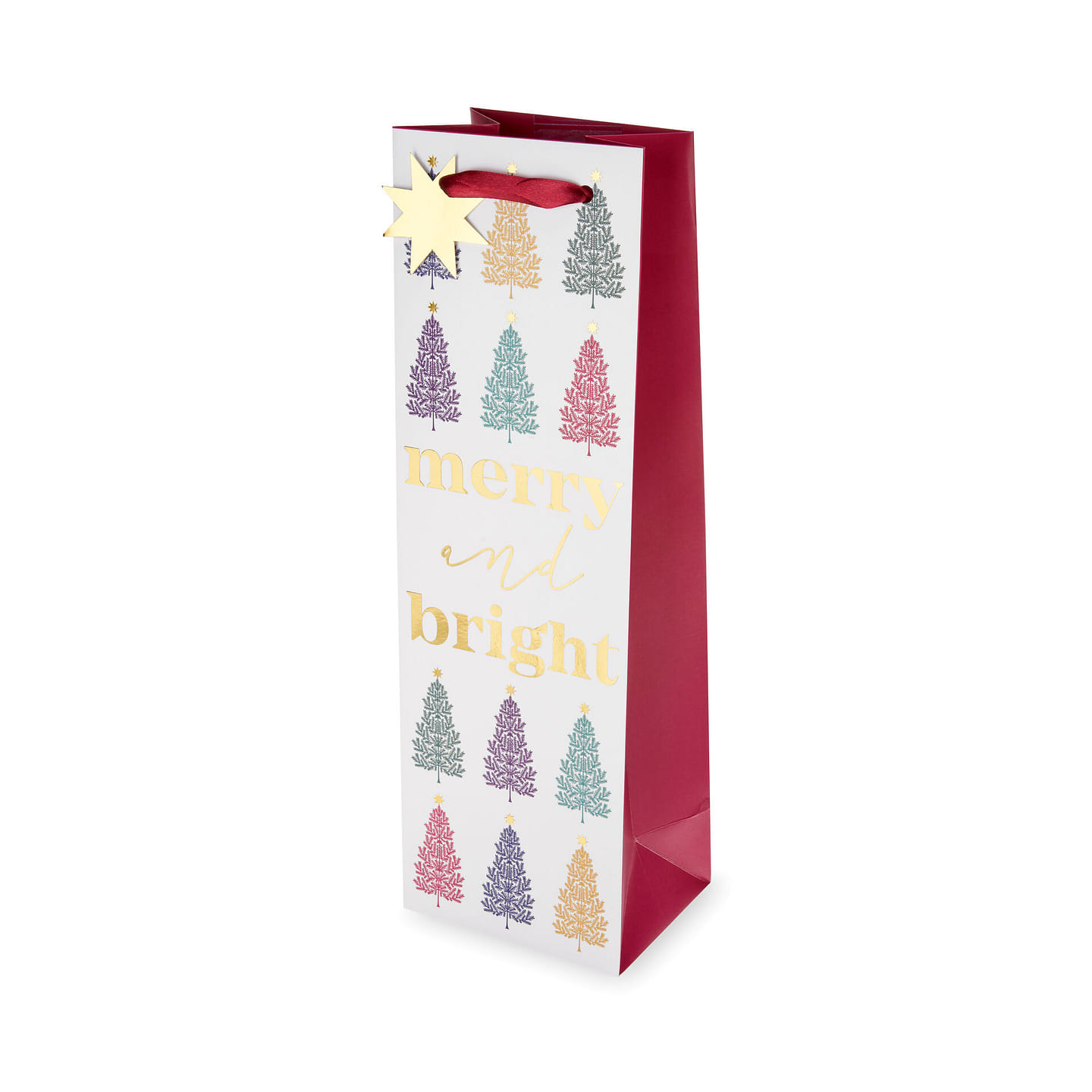 Merry & Bright Single-bottle Wine Bag by Cakewalk™ 1 each