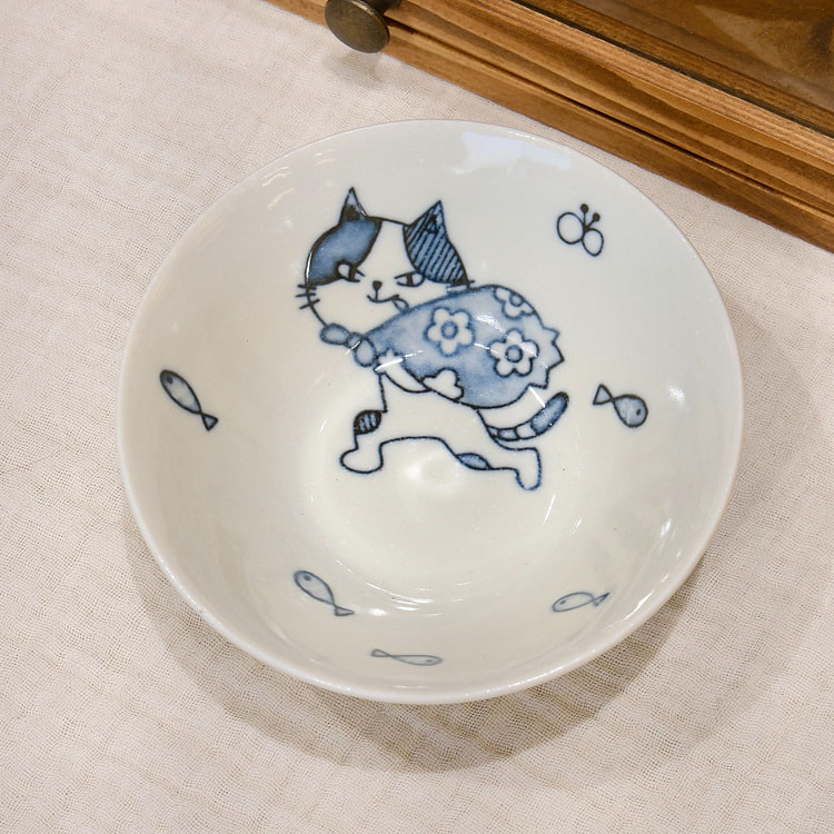 Kanesada Seito Cat 11cm Mini Bowl 1 count