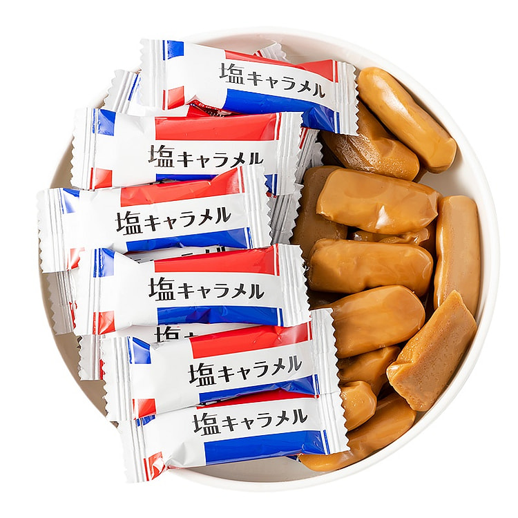 健德喜糖零食日式盐味太妃糖500g*1袋