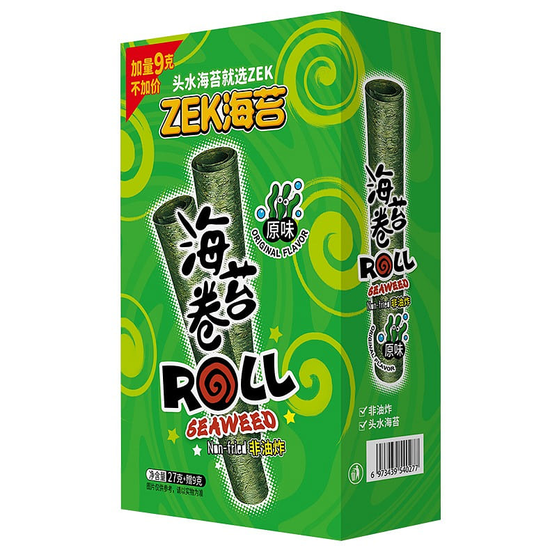 ZEK HOLLOW SEAWEED ROLL(ORIGINAL)36g 1 box
