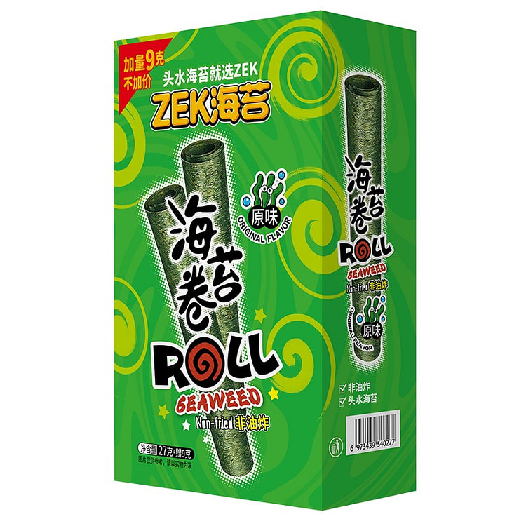 ZEK HOLLOW SEAWEED ROLL(ORIGINAL)36g 1 box