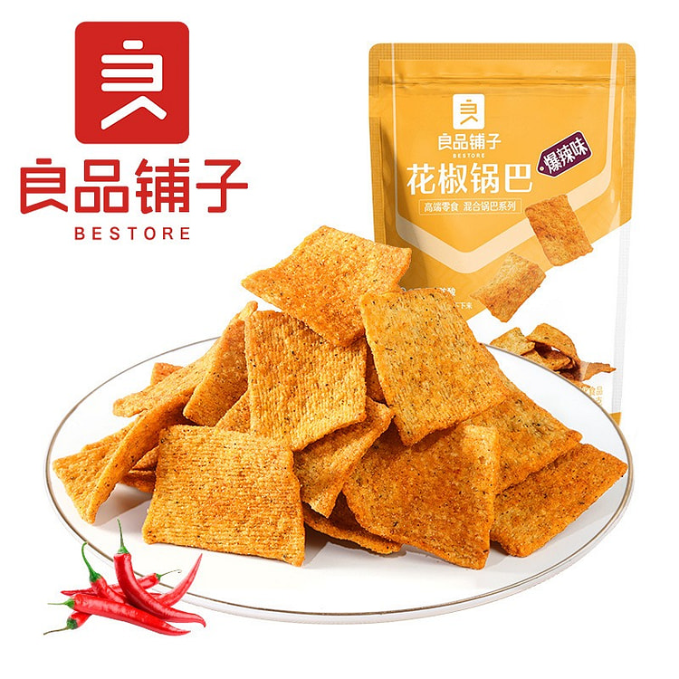 良品铺子花椒锅巴108g椒香味