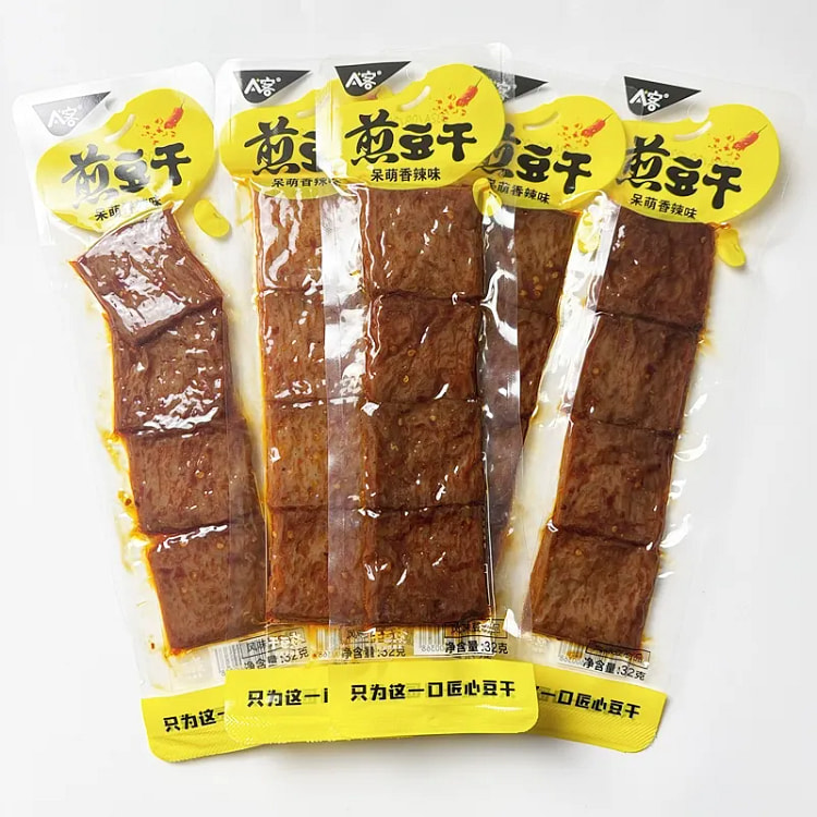 A Brand Pan-Fried Spicy Dried Tofu 32g 32 g
