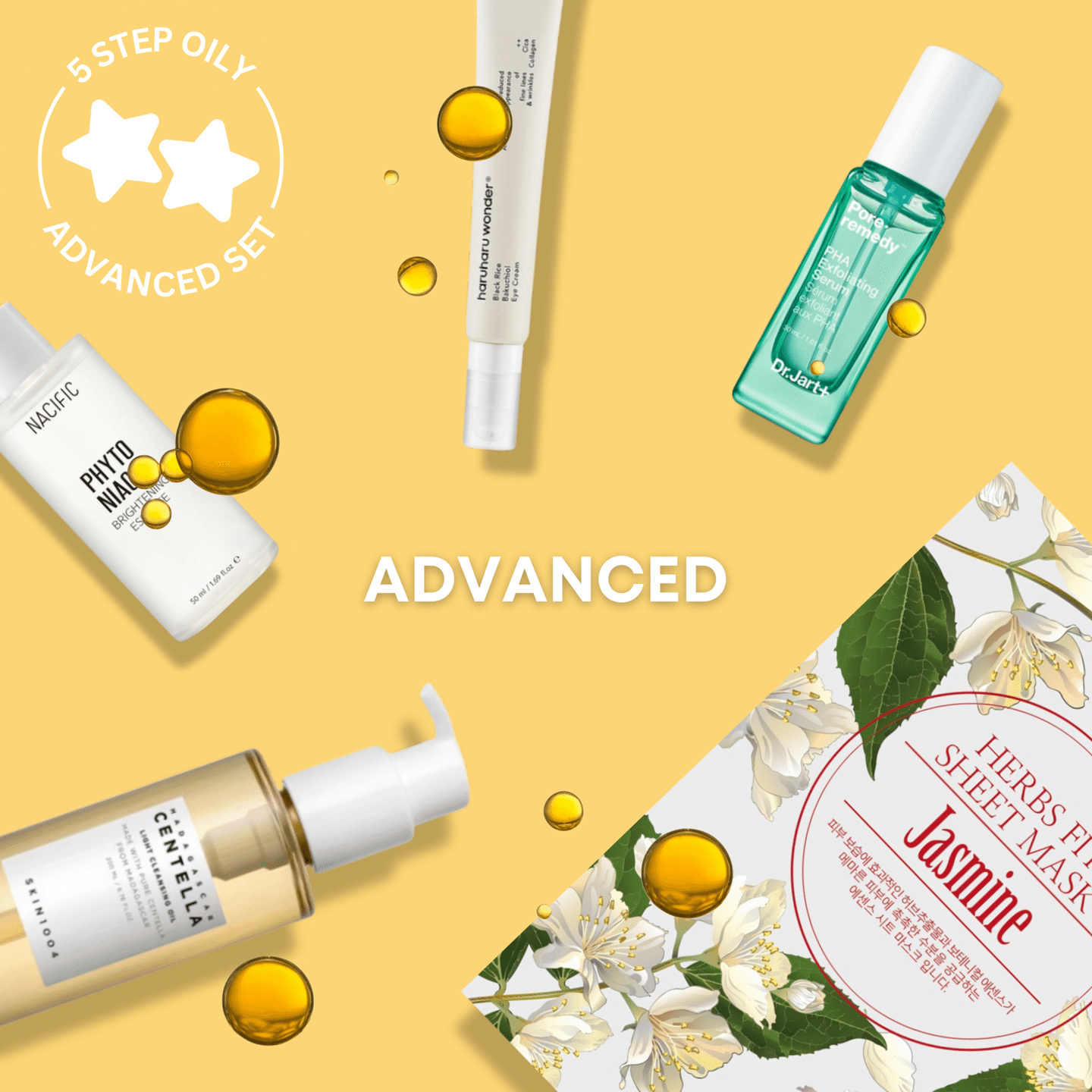 5-Step Shine-Free Skincare Routine for Oily Skin (Advanced) 830 グラム