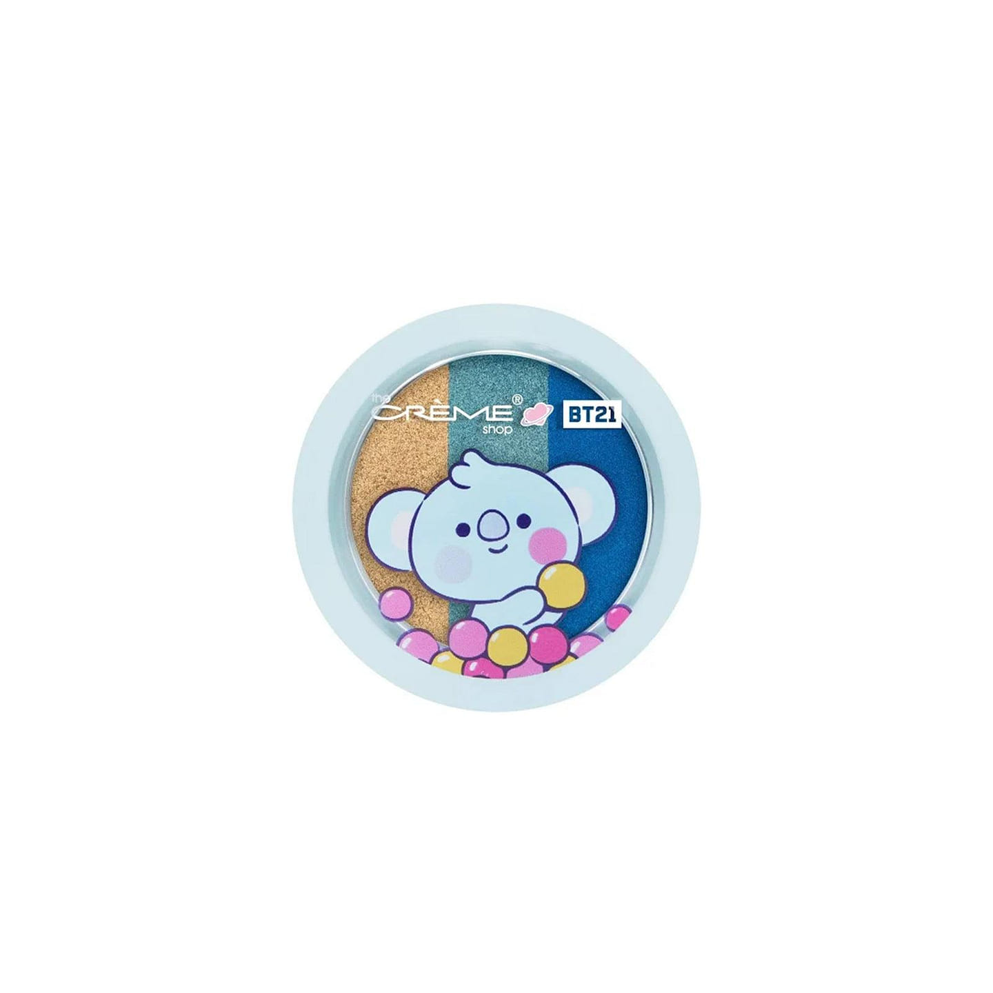 THE CREME SHOP Shimmery Eyeshadow Trio – BT21 Koya Blueberry Bon Bon 1 each