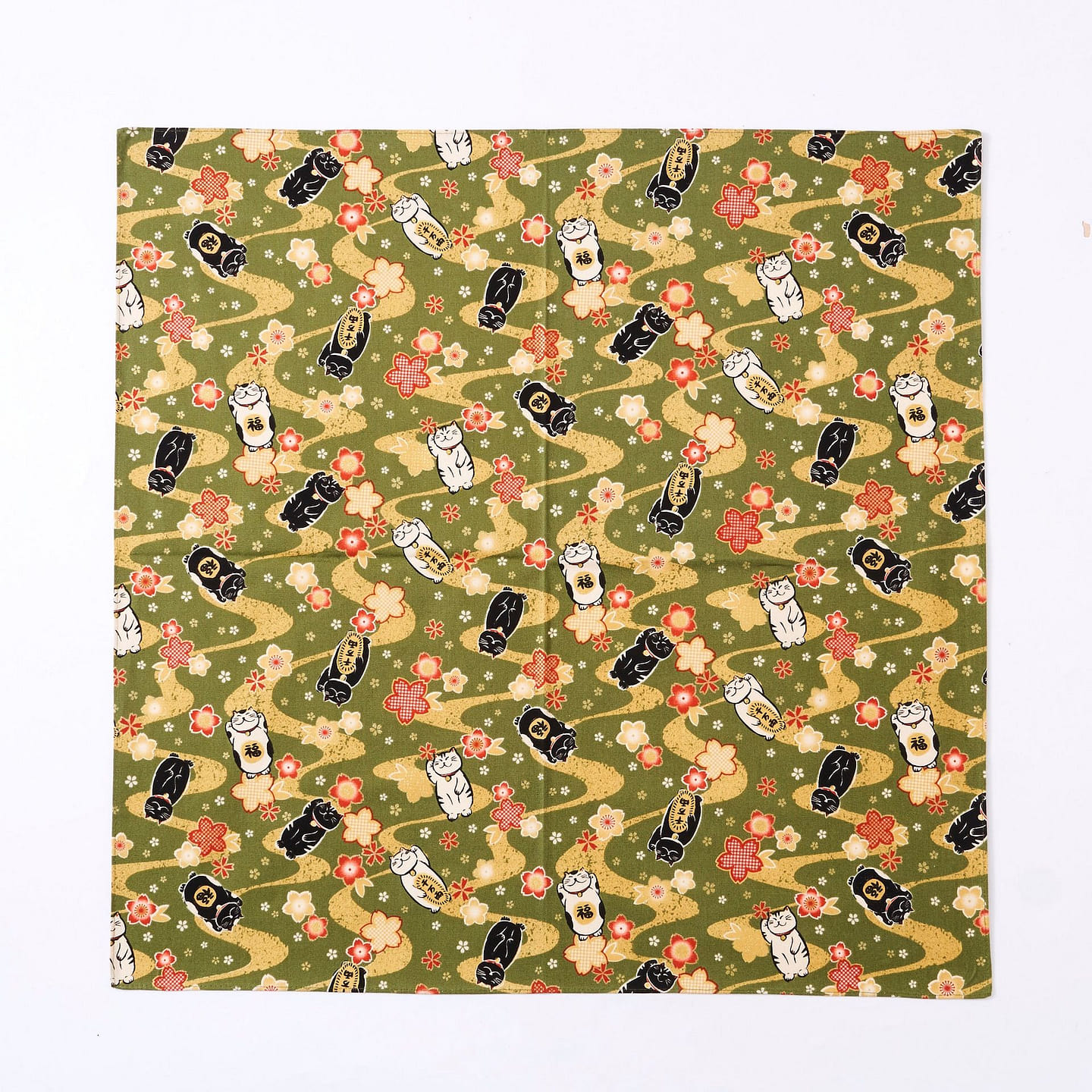 Neko Furoshiki (1 Sheet) – Green 45 g