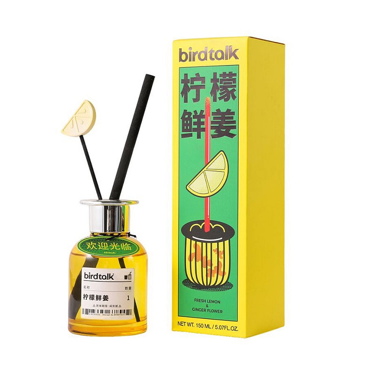BirdTalk Lemon & Fresh Ginger Reed Diffuser 1box 150 ml