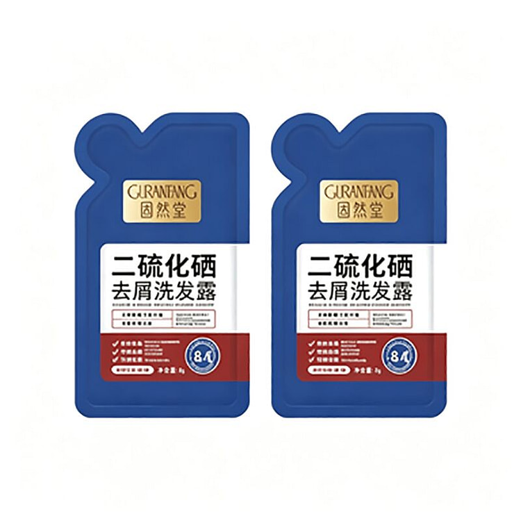 固然堂 二硫化硒去屑洗发水 便携旅行装 2包 16 克