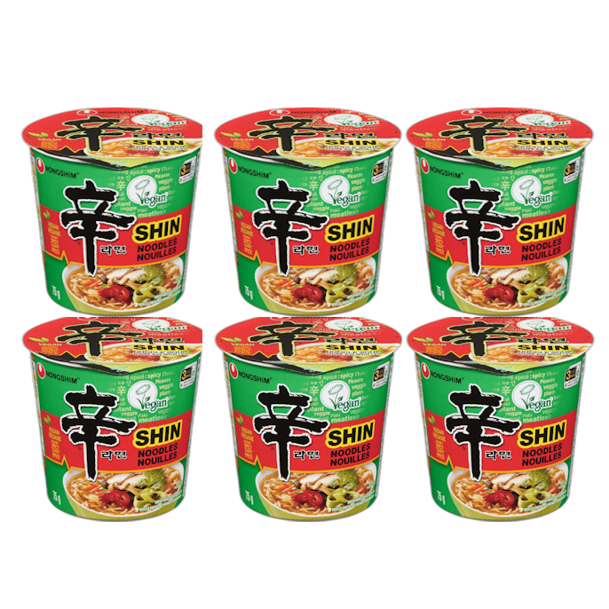 Nongshim Shin Vegan Noodle Soup pack of 6 1 each