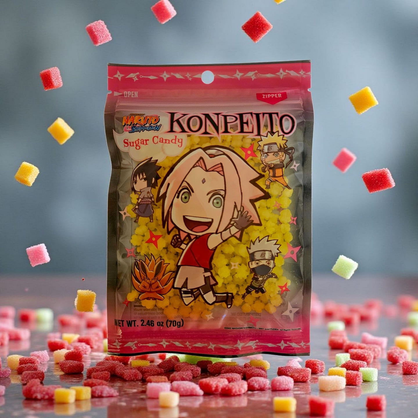 Naruto Sugar Candy Konpeito Pineapple Flavor 70 g