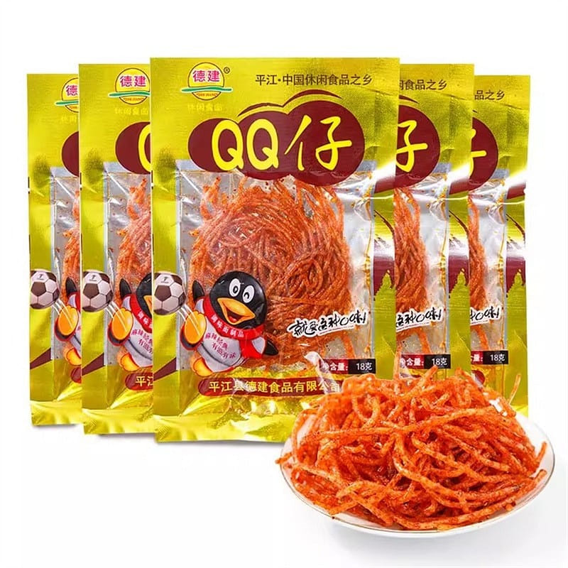Dejian QQ Chili Sticks Spicy Gluten Spicy Sticks Hunan Specialty 18g/bag 18 g