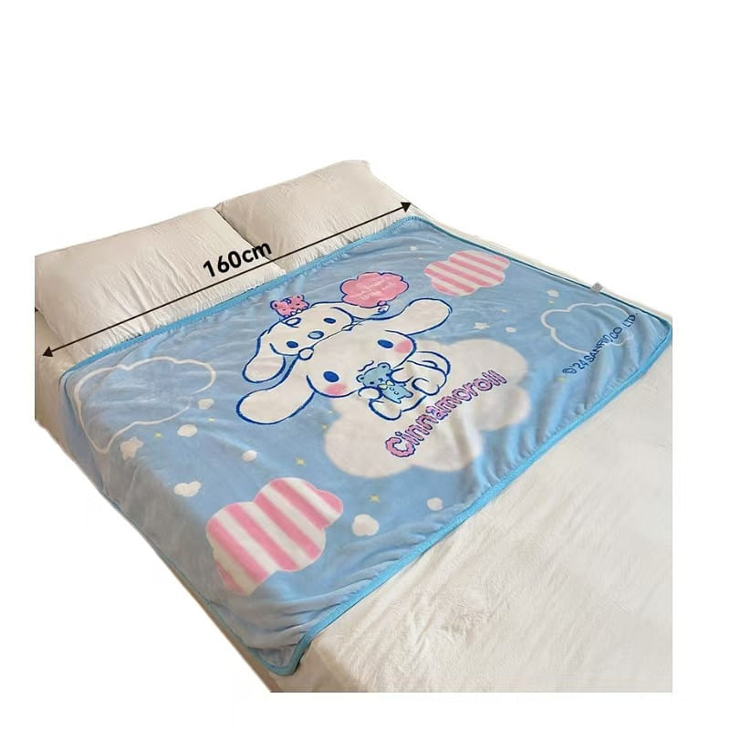 Sanrio Color Blanket Air Conditioning Thickened Double Nap Cover-Cinnamoroll1Pc 1 count