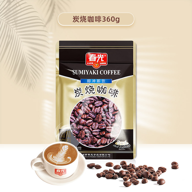 春光食品海南特产冲饮炭烧咖啡粉360g/袋