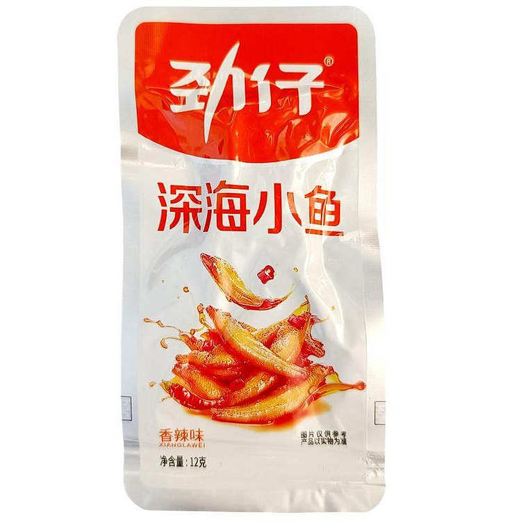 劲仔深海小鱼仔零食香辣味12g*1袋 12 克