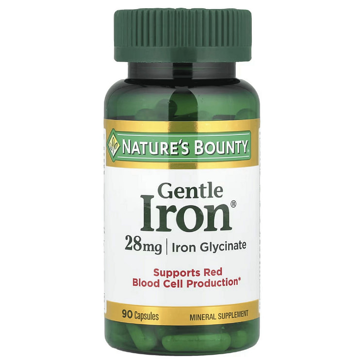 Nature's Bounty 温和铁剂28mg 1 瓶