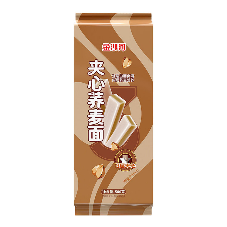 金沙河夹心荞麦面500g*1袋 1 包