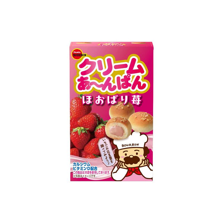 波路梦 草莓夹心小面包饼干 38g