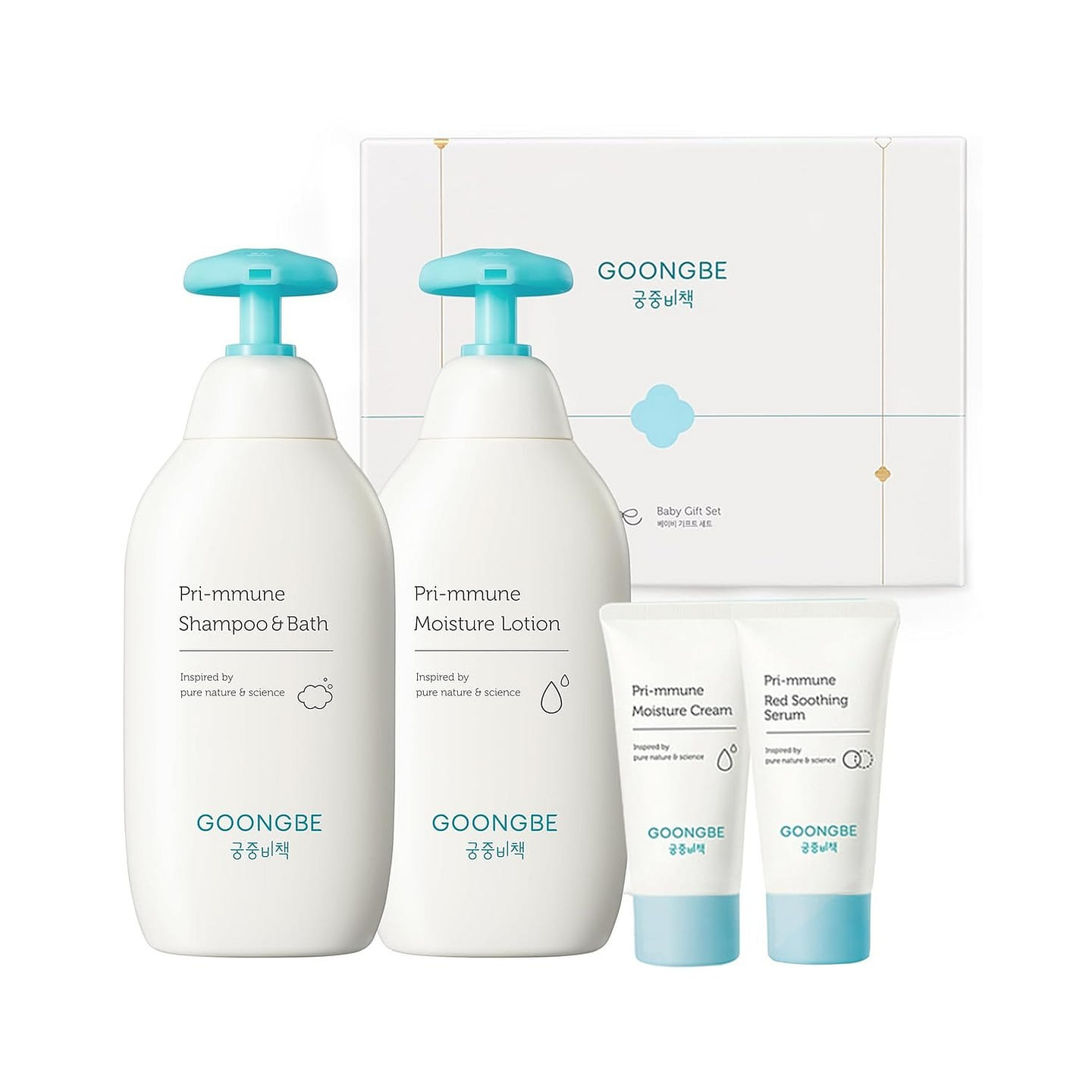 Goongbe Baby Skincare Gift Set - 4pcs 760 ml(ミリリットル)