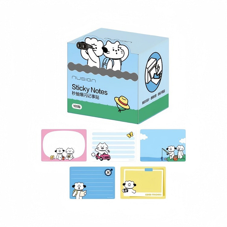 Nusign Quick Draw Sticky Notes 1 Box Random Color 1 count