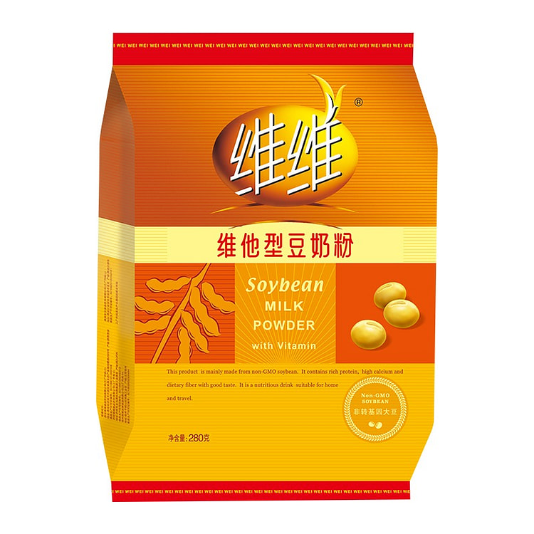 Wei Wei drink delicious soy milk powder in bag