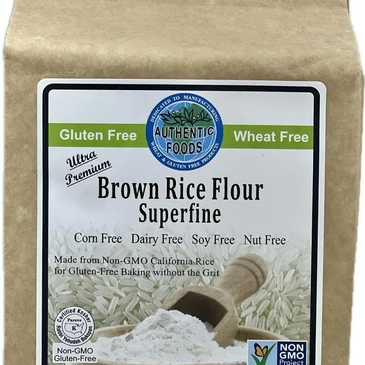 Authentic Foods Superfine Brown Rice Flour - 3lb 100 pack