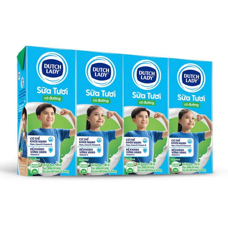 Dutch Lady 甜牛奶 180ml x 4瓶 (min 2)
