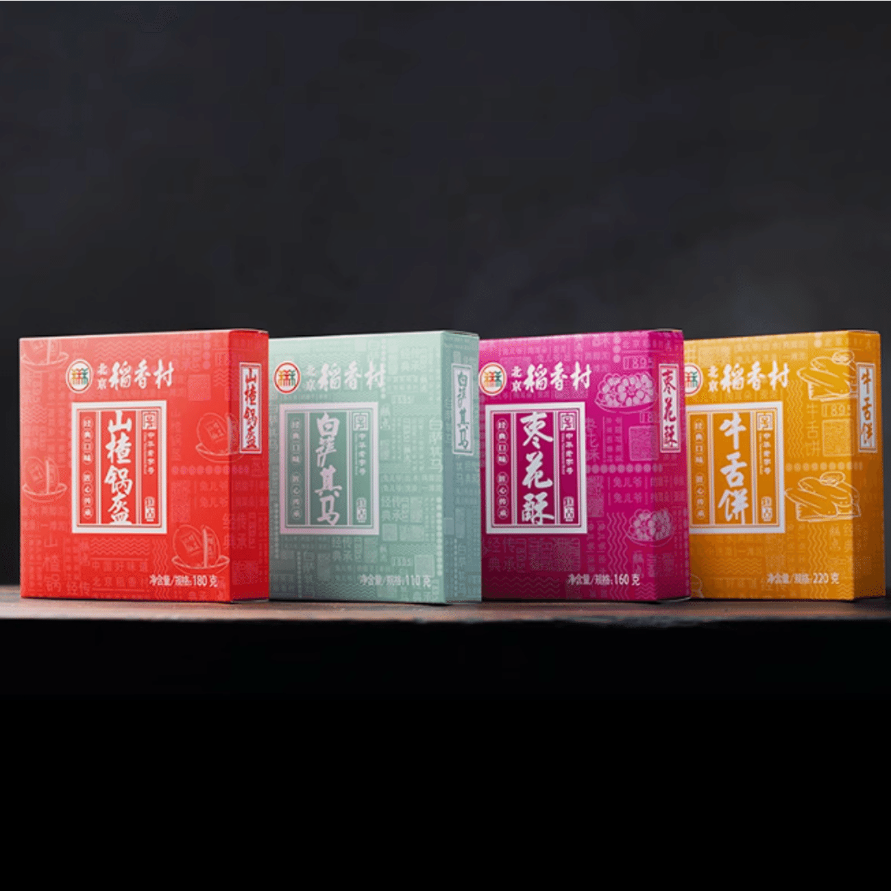 Beijing Daoxiang Village snack cake gift box 4 boxes 1 set 670 grams 1 each