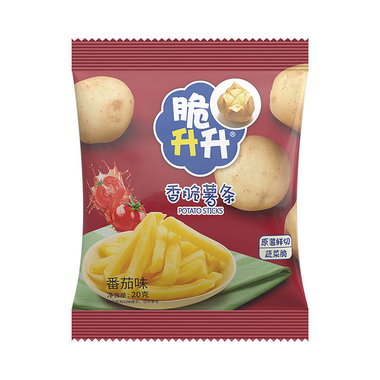 脆升升薯条（番茄味） 原切零食小吃 1袋 20 克