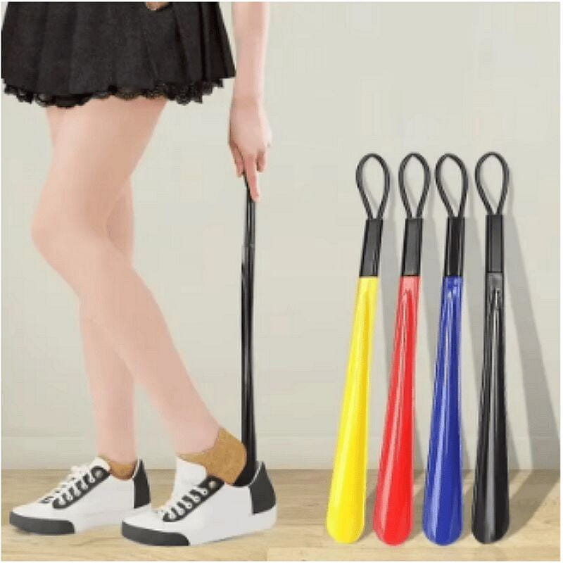 1pc Extra-long flexible plastic shoehorn 1 count