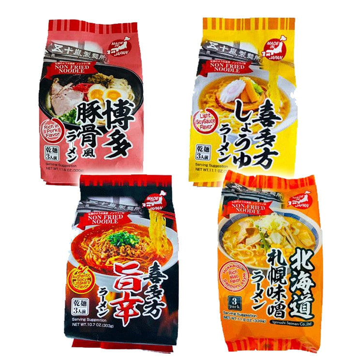 五十岚制面拉面多样包 (4 种口味)
