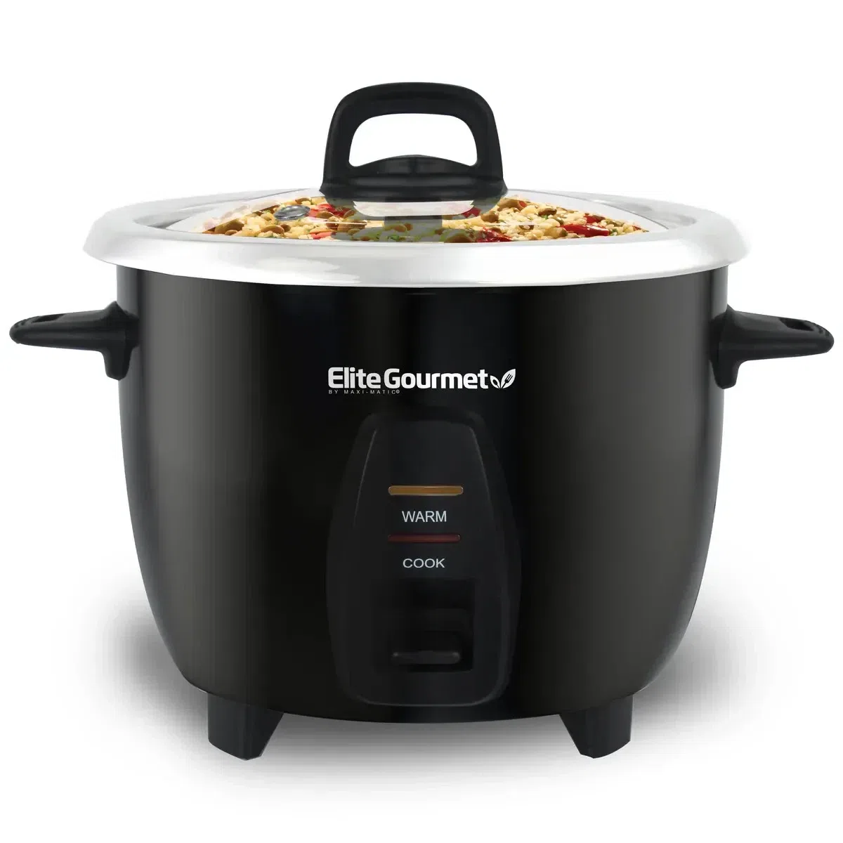 Elite Gourmet 10-Cup Rice Cooker Steamer Black 1 pack