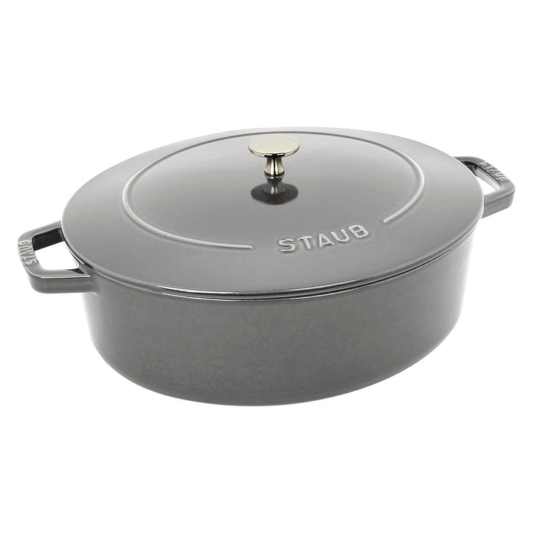 Staub Cast Iron 6.25-qt Oval Dutch Oven - Graphite 1 each