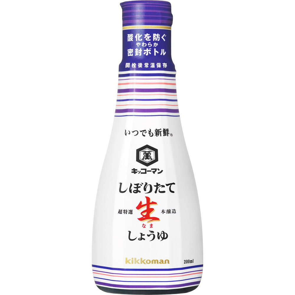 Kikkoman Raw Fresh Soy Sauce 200ml 1 each