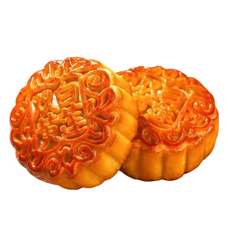 皇冠世家双黄白莲蓉味月饼纸盒装（100克*4个）