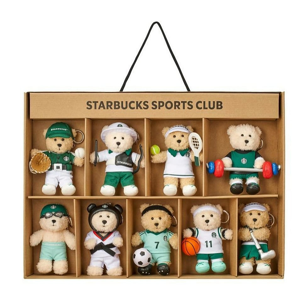 Starbucks Korea Sports Club Bearista 1 box