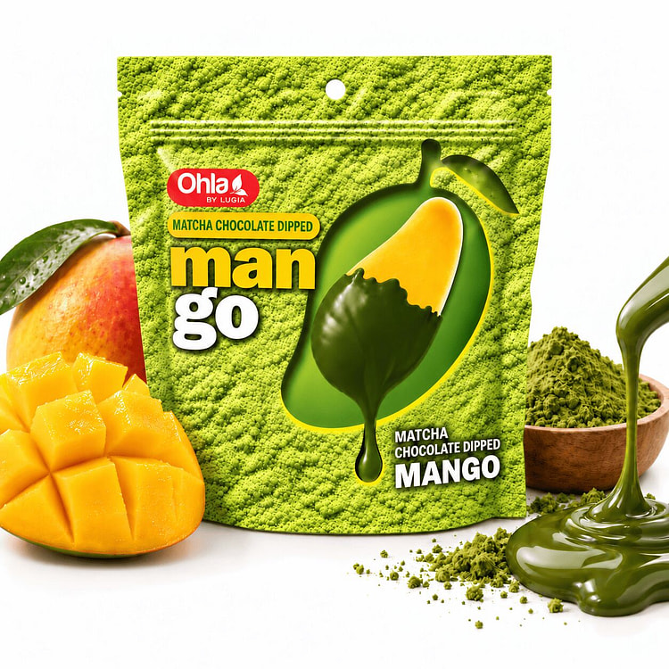 Ohla Matcha Chocolate Dipped Mango Vietnam 3.53 oz
