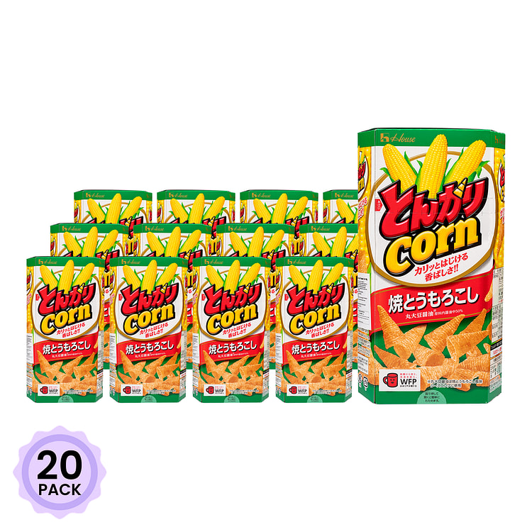 ハウス とんがりコーン とうもろこし味 68 グラム*20 パック