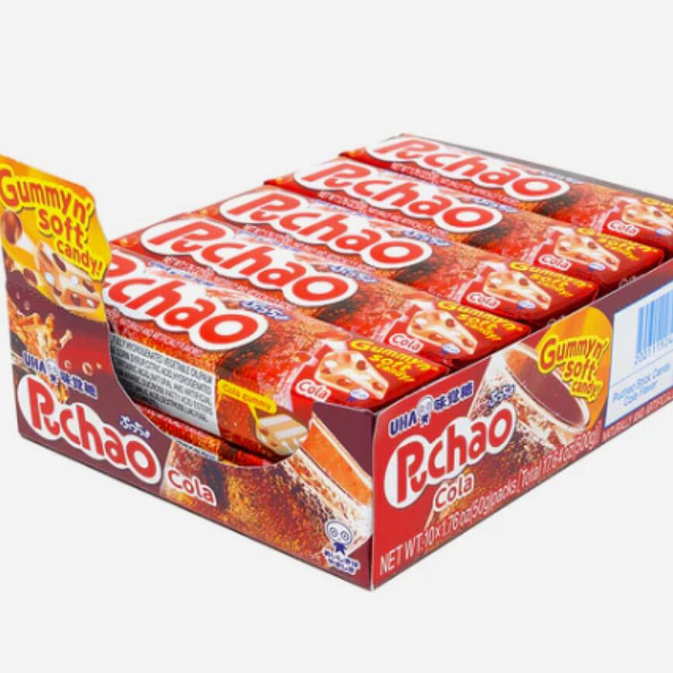 Puchao Chewy Candy Stick,10 packs Cola Flavor