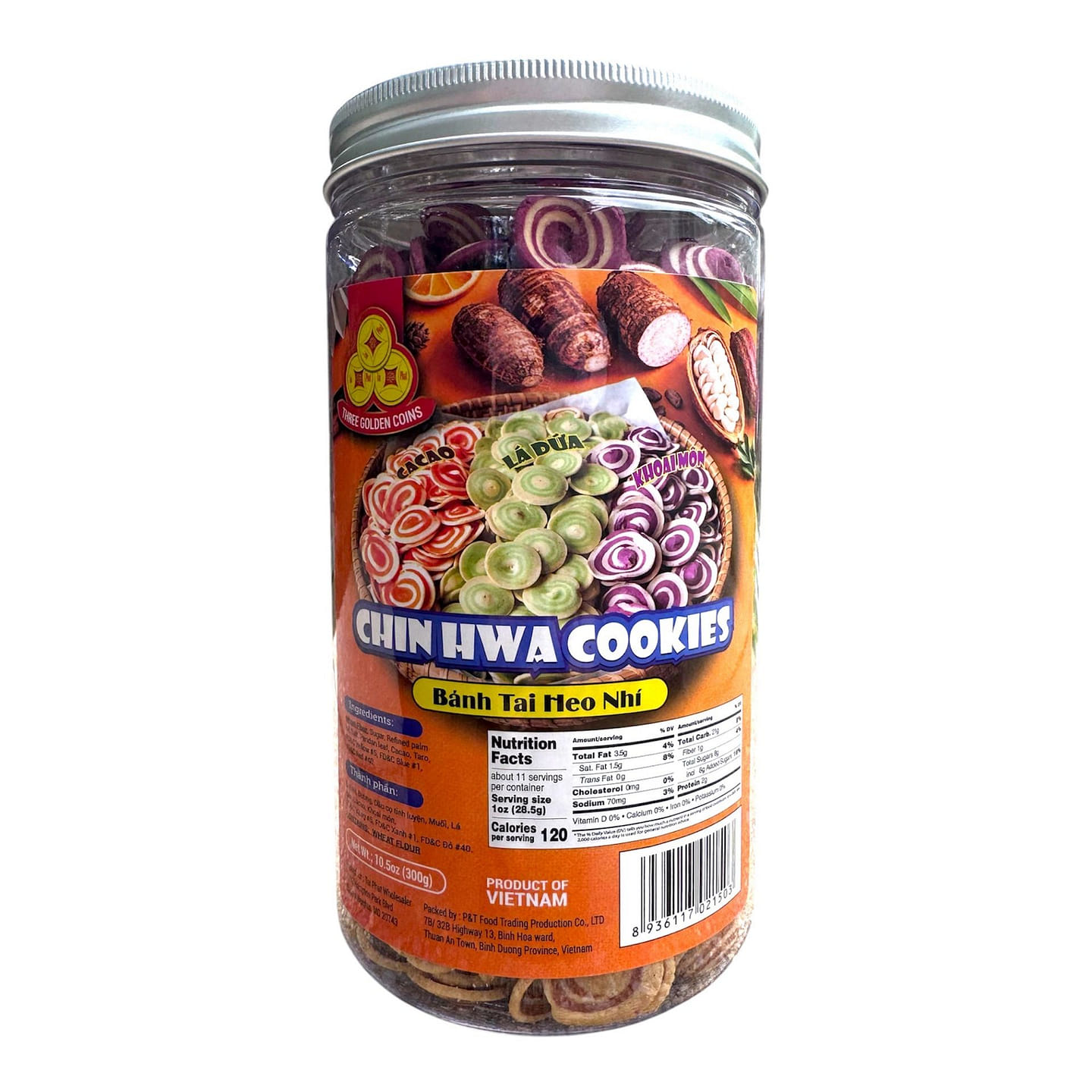 Mini Chin Hwa Cookies (Assorted) Banh Tai Heo 300 g