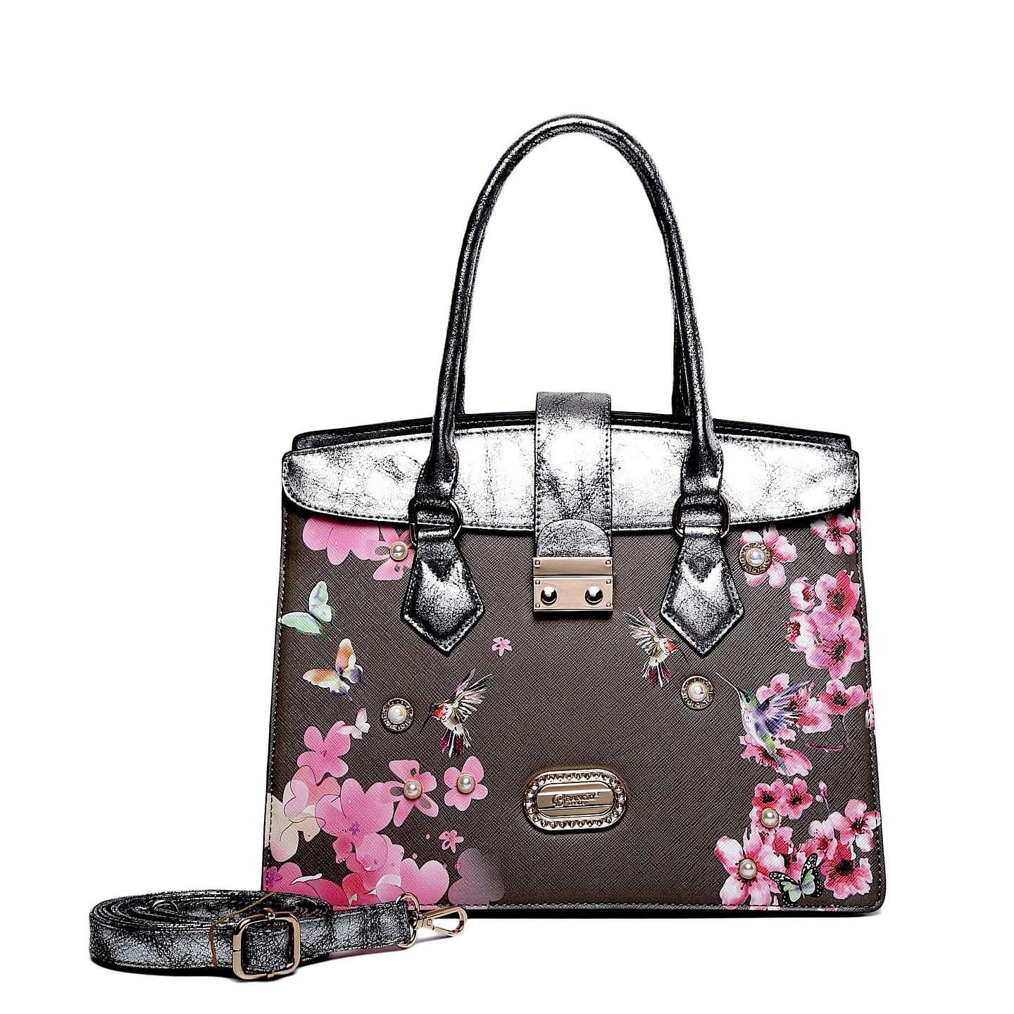 Hummingbird Soar Vegan Leather Top-Handle + Wallet [KP7689+KPC8828-PR] 1 each