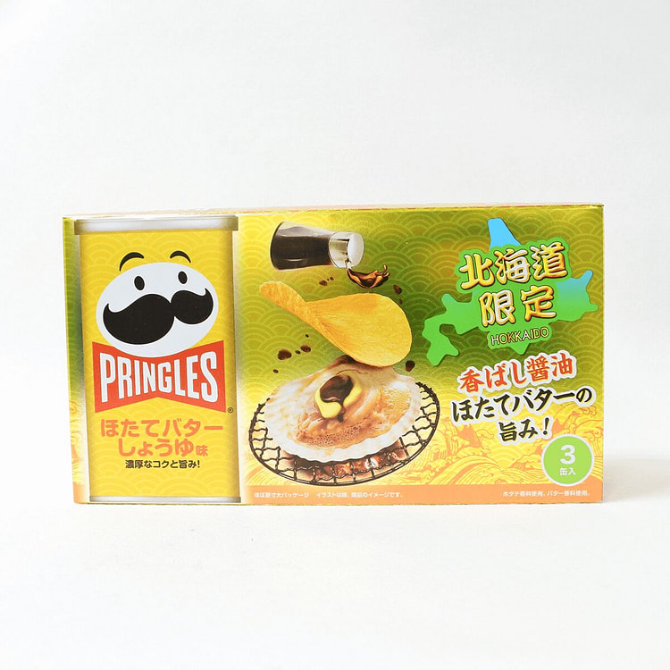 北海道限定 品客薯片（扇贝酱油黄油味） 3罐装